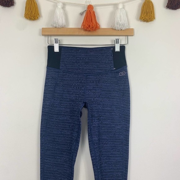 Calia by Carrie Underwood Mid-Rise Marled Blue Leggings Size XS - Picture 3 of 11